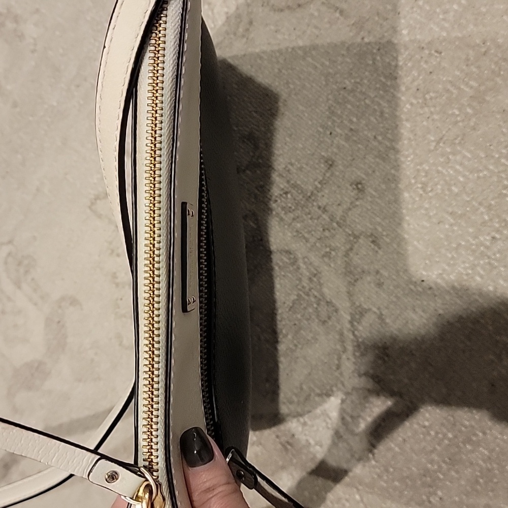Kate Spade Grove Street Rima Crossbody Two-Tone Black and Cream Bag - Picture 9 of 15